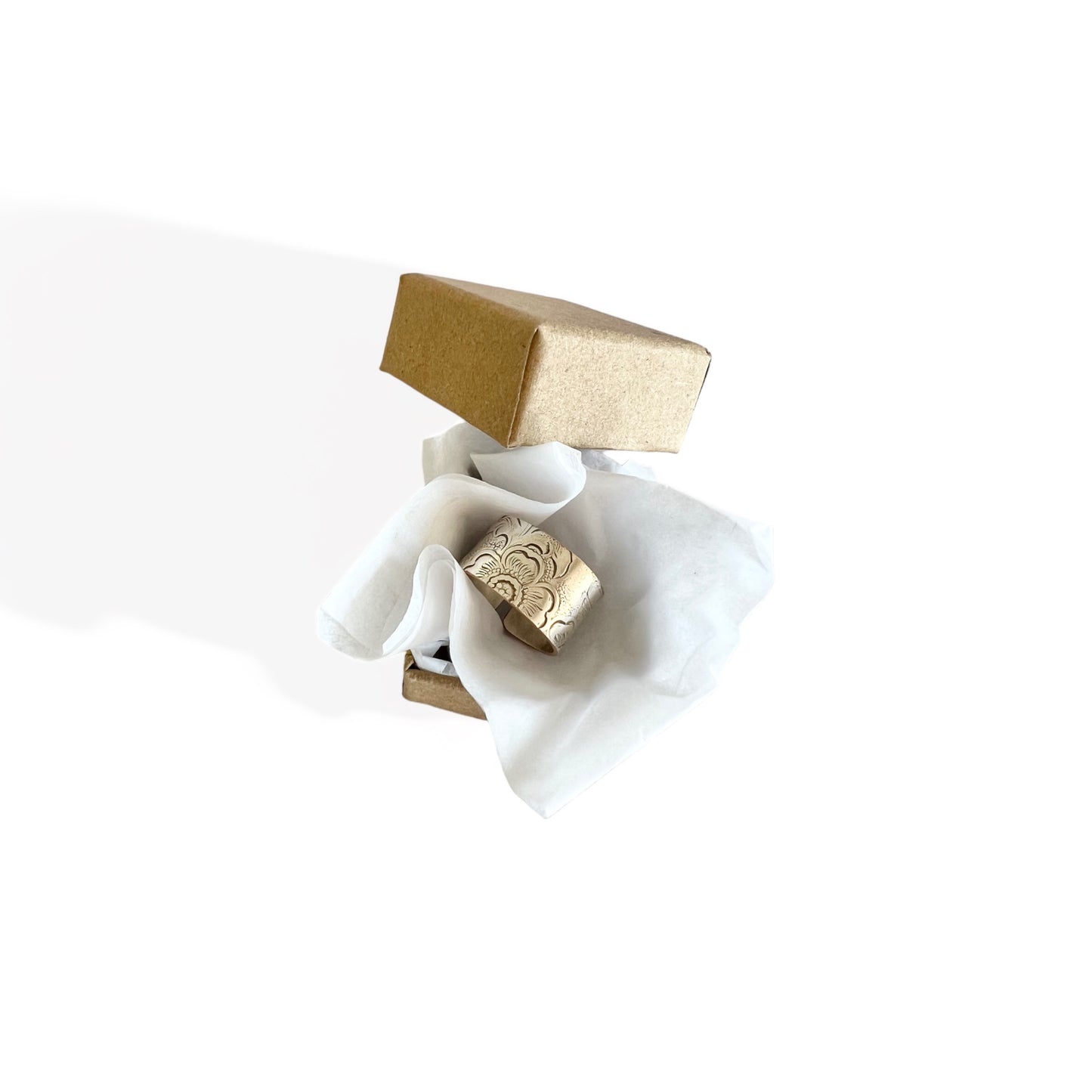 Silver and Copper Vintage Cuff Ring Size 7.5