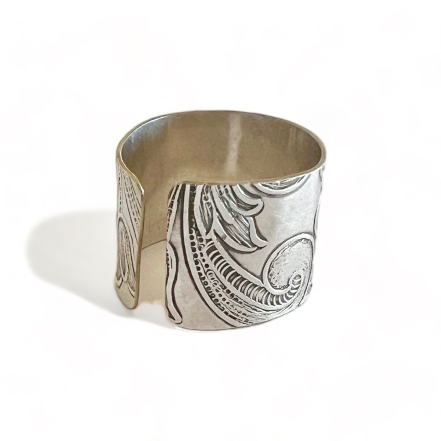 Silver and Brass Vintage Cuff Ring Size 11