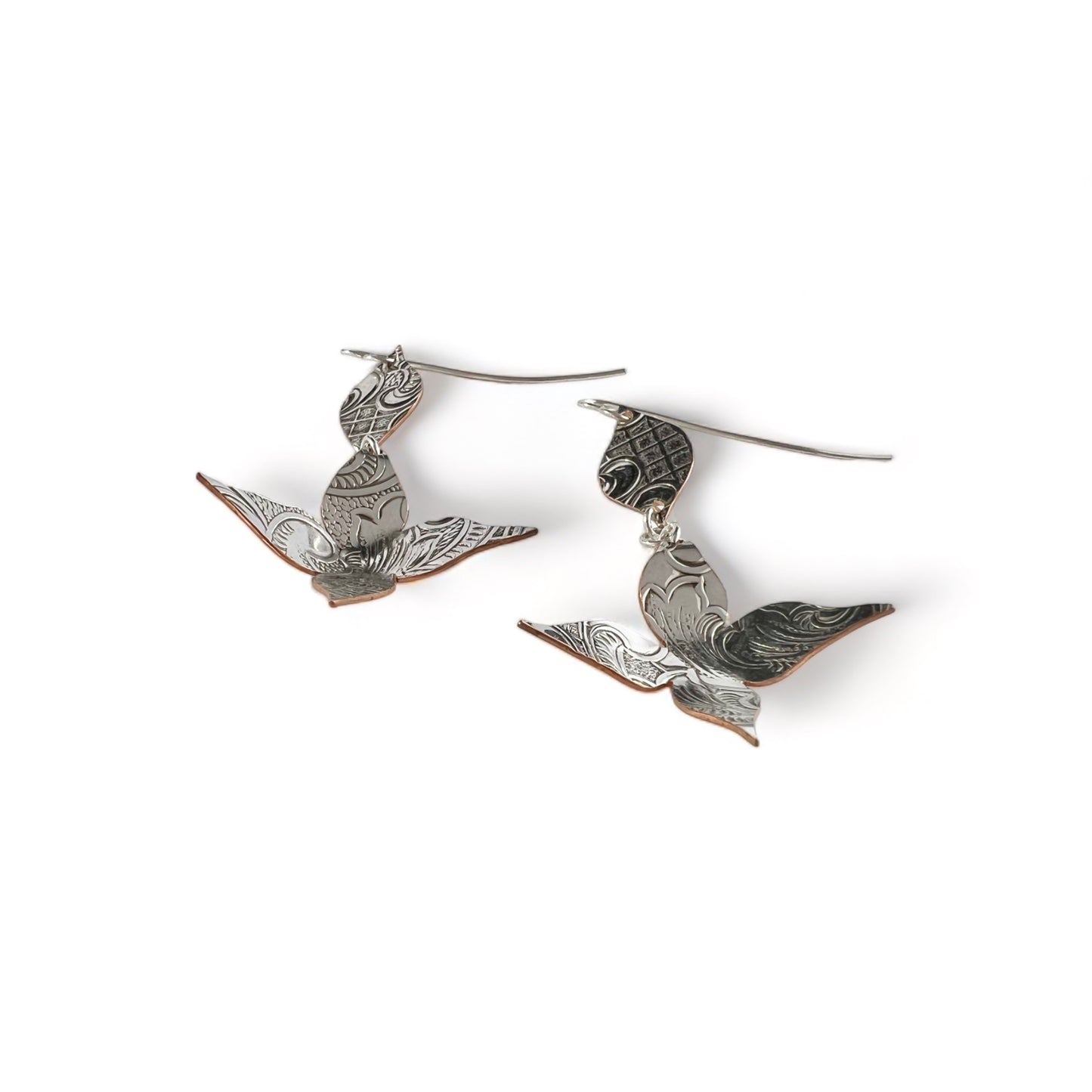 Silver Flower Earrings