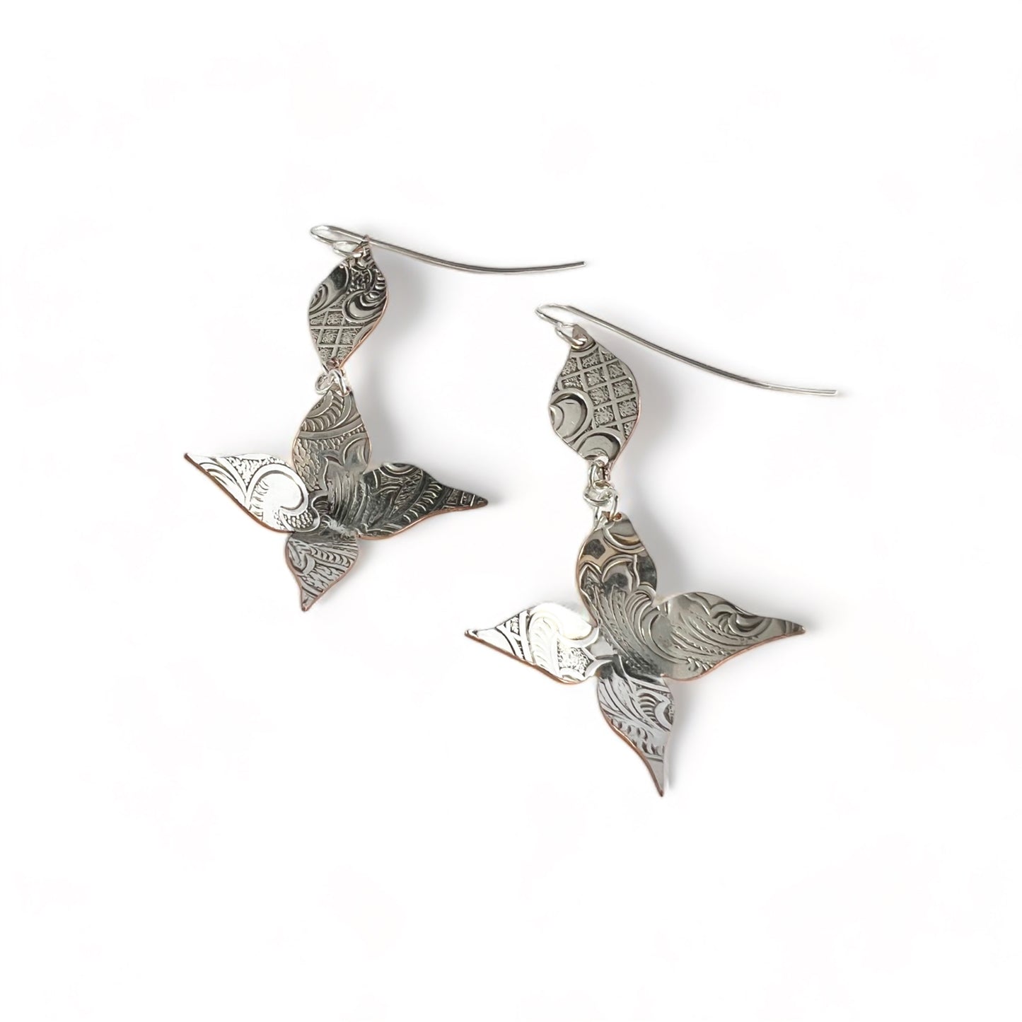 Silver Flower Earrings