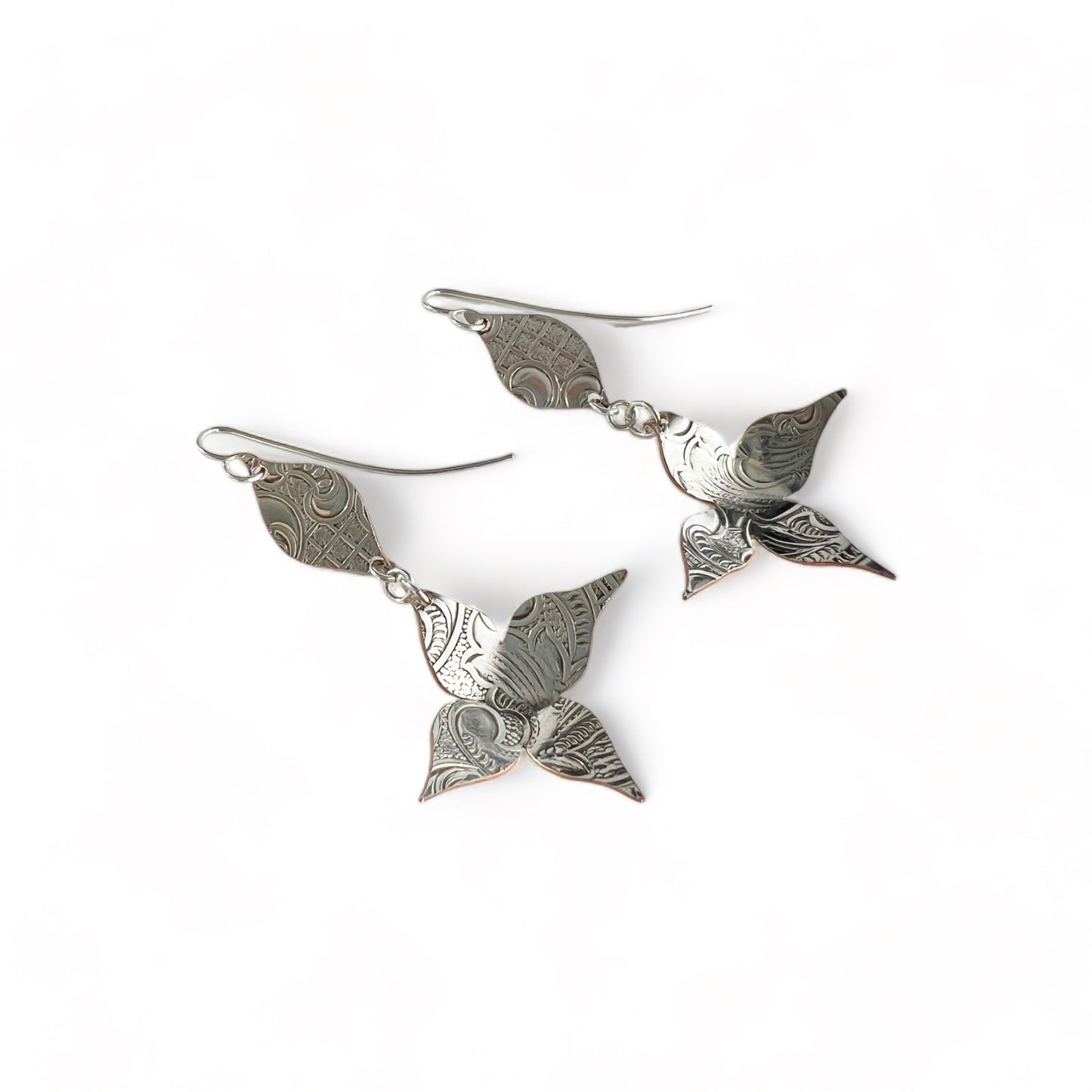 Silver Flower Earrings
