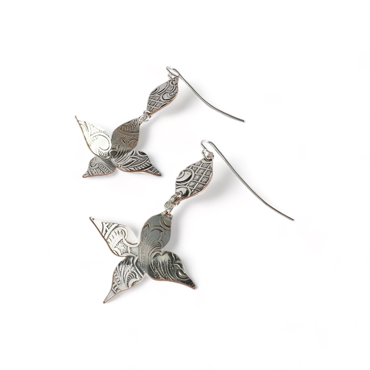 Silver Flower Earrings