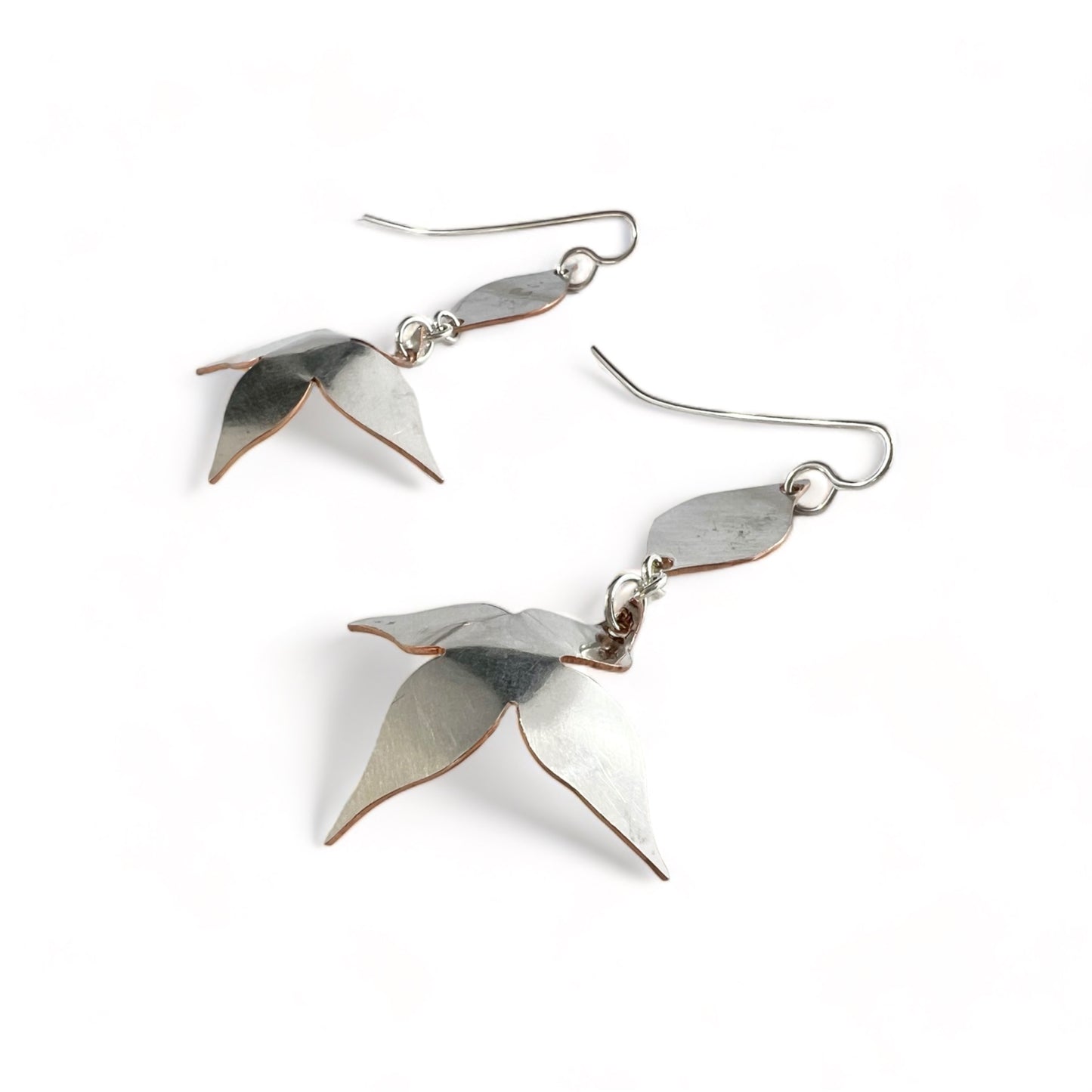 Silver Flower Earrings