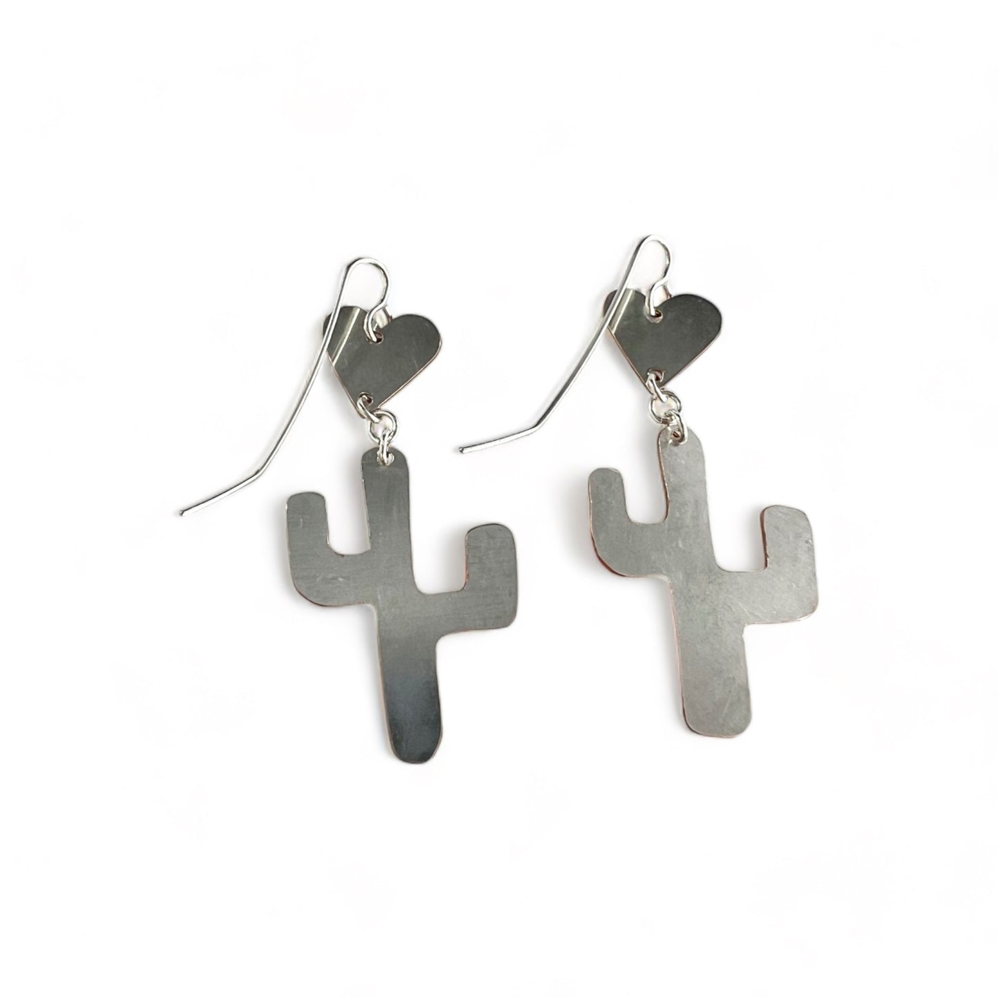 Silver Cactus Earrings