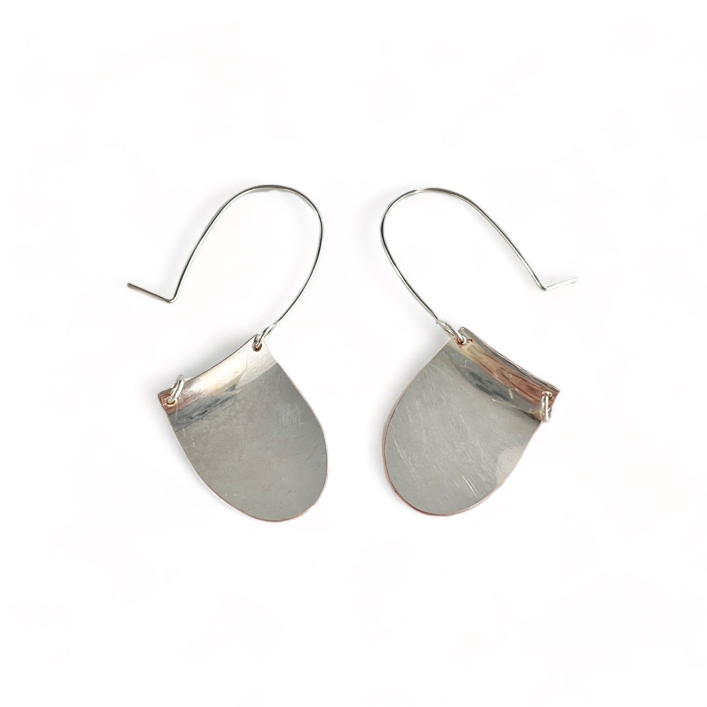 Silver Floral Hoop Earrings