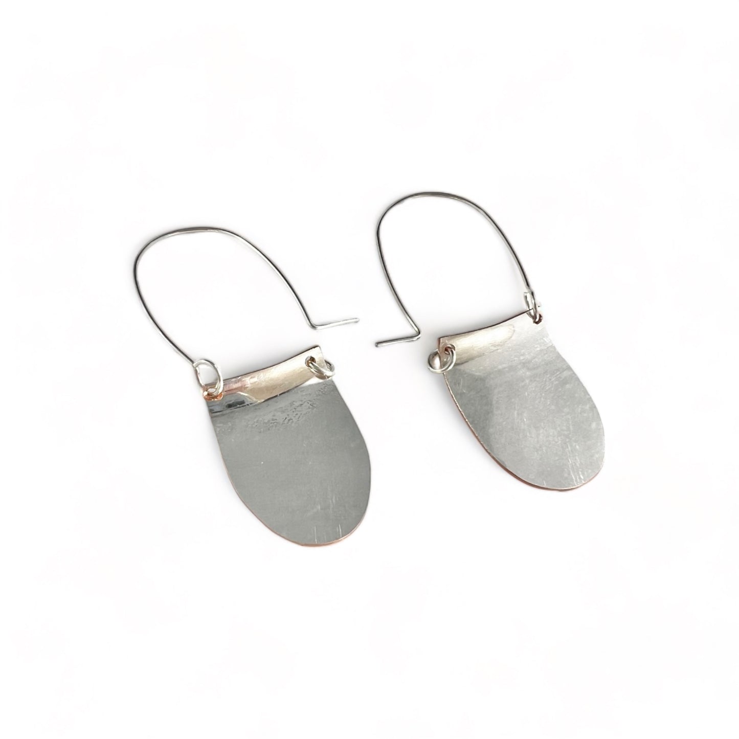 Silver Floral Hoop Earrings