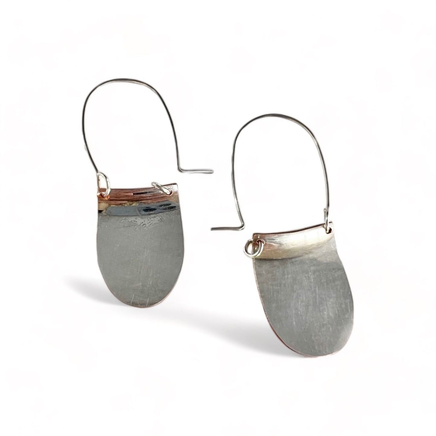 Silver Floral Hoop Earrings