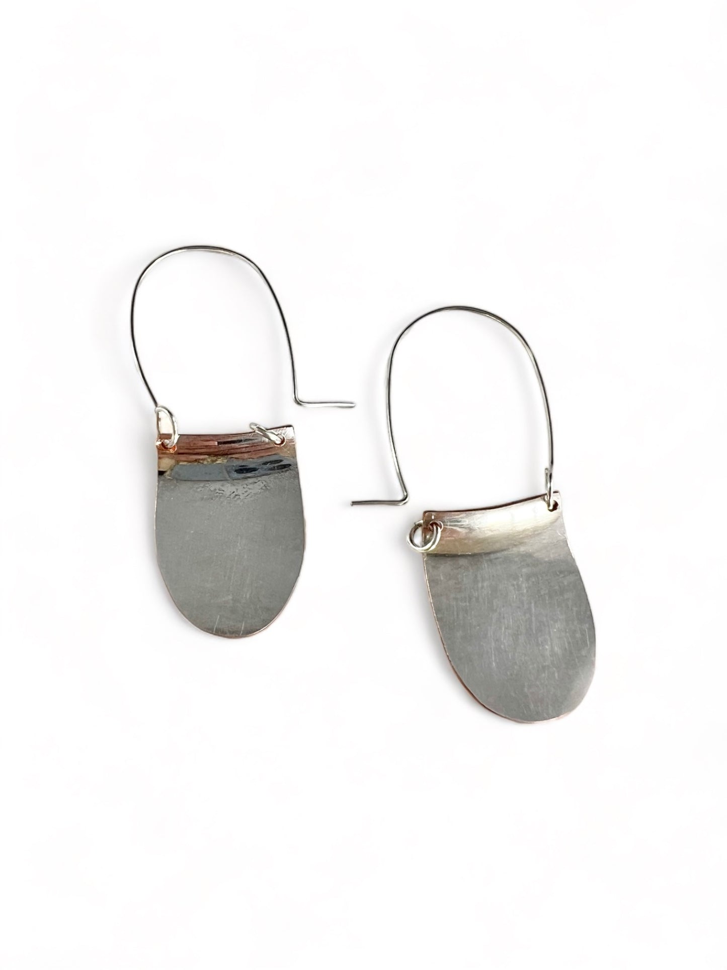 Silver Floral Hoop Earrings