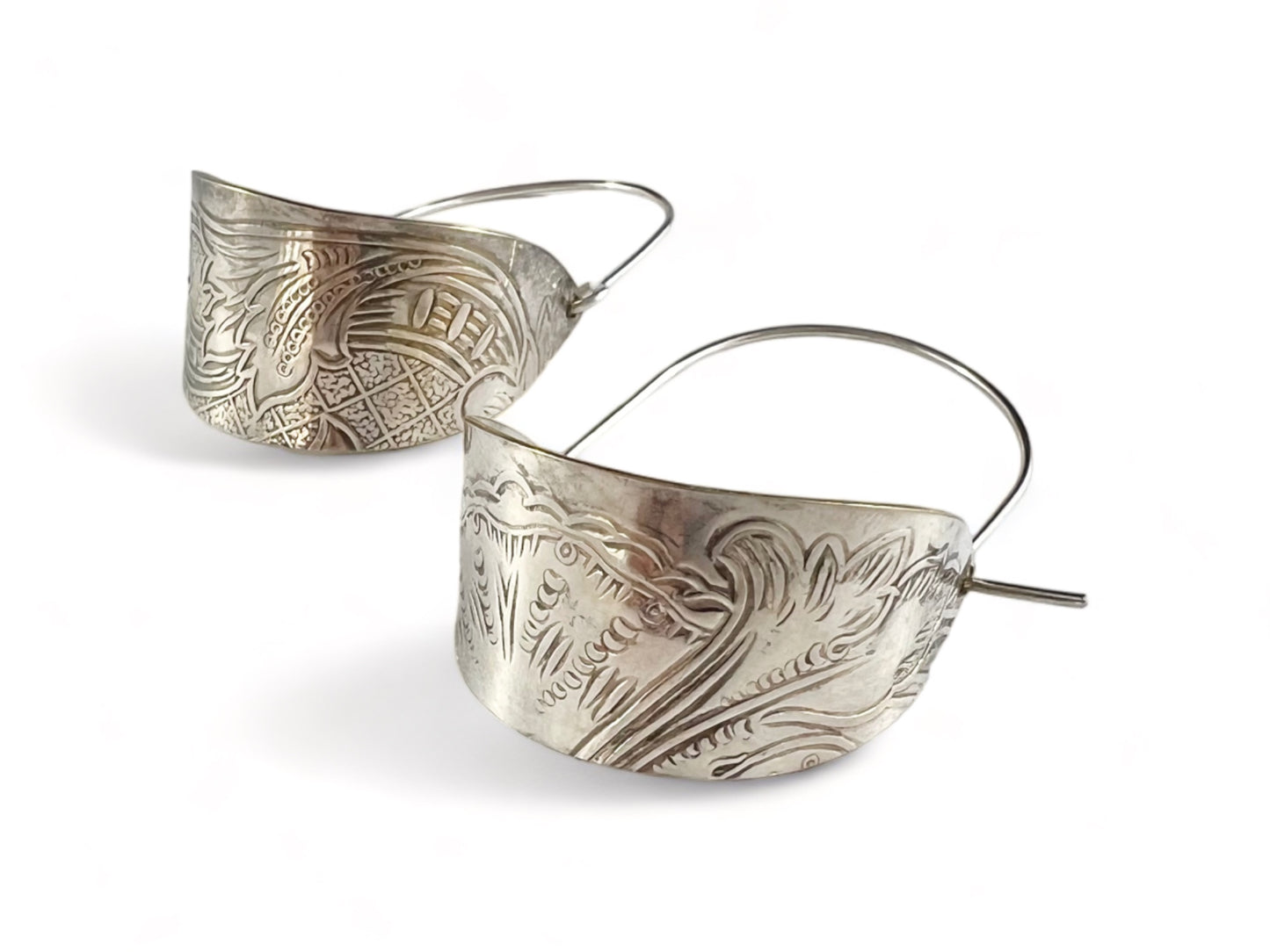 Silver Hoop Earrings