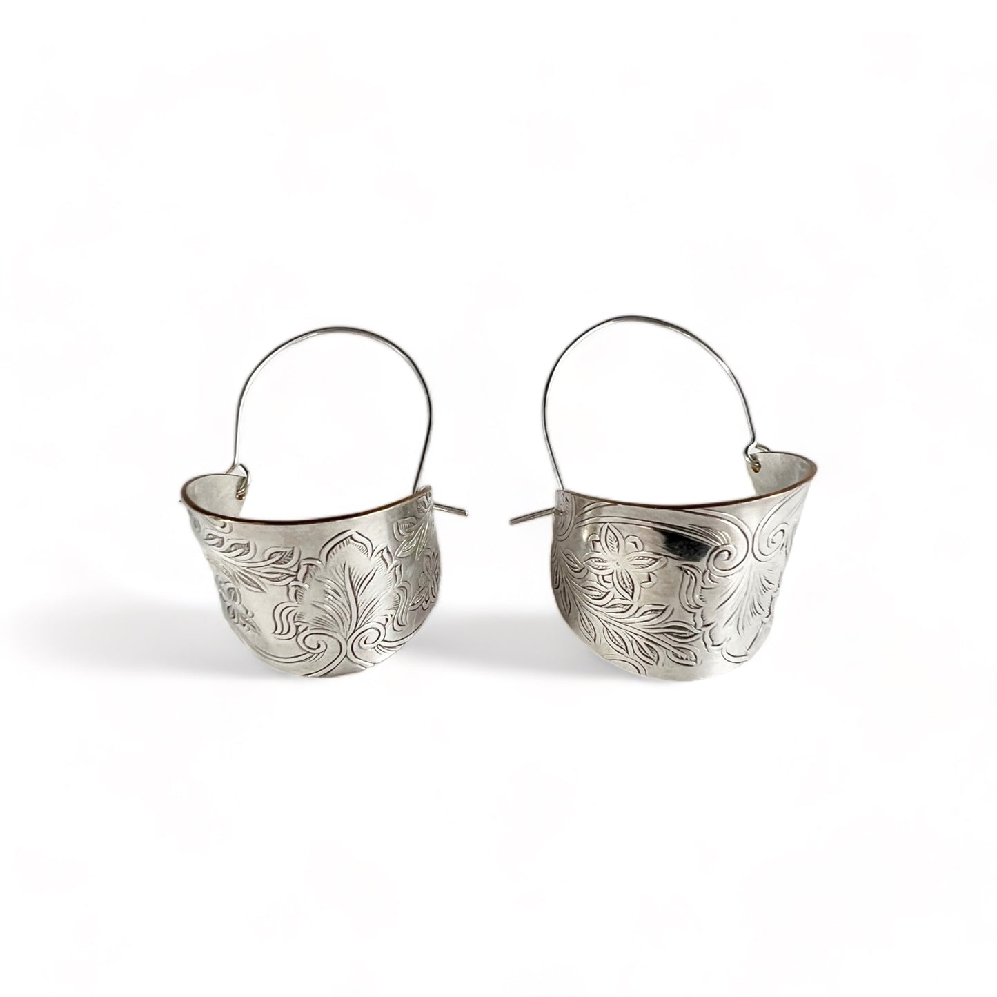 Silver Hoop Earrings