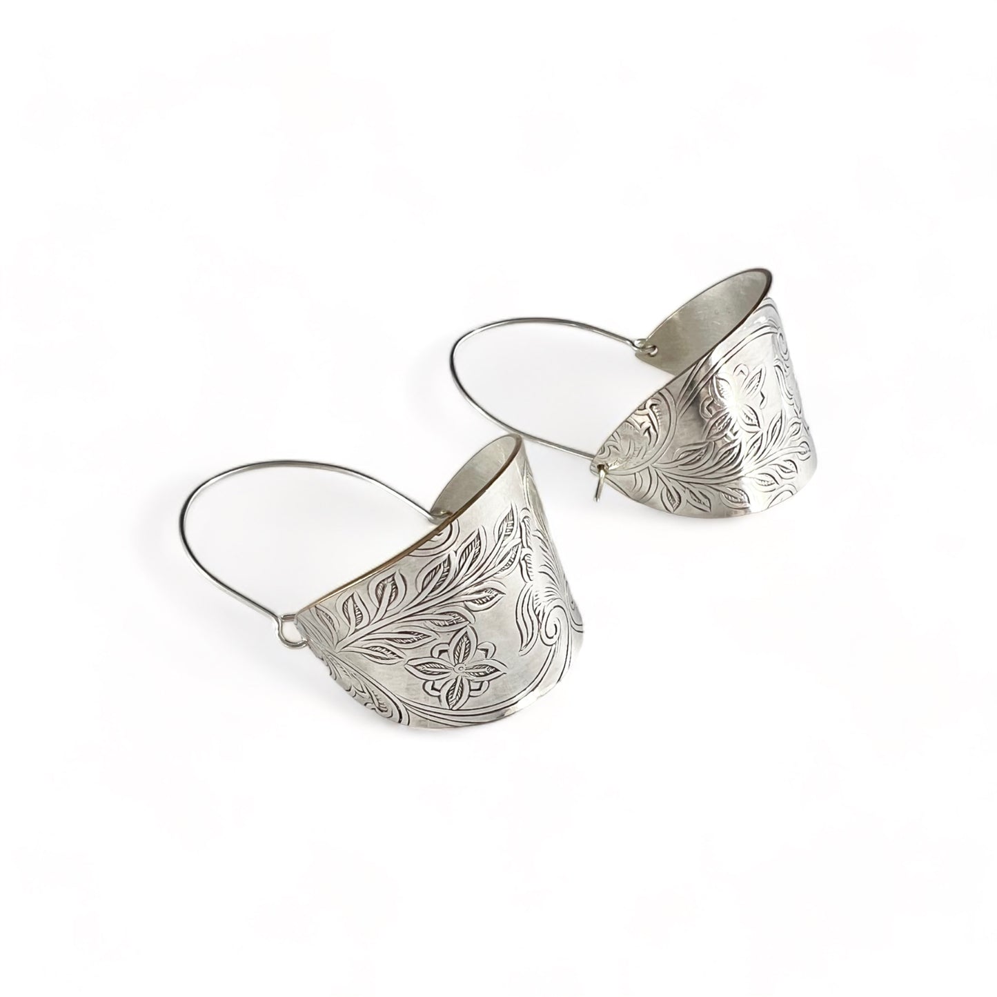 Silver Hoop Earrings