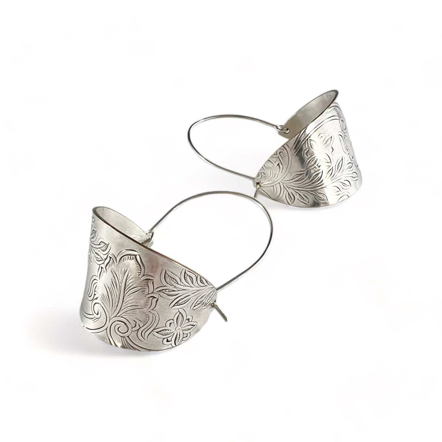 Silver Hoop Earrings