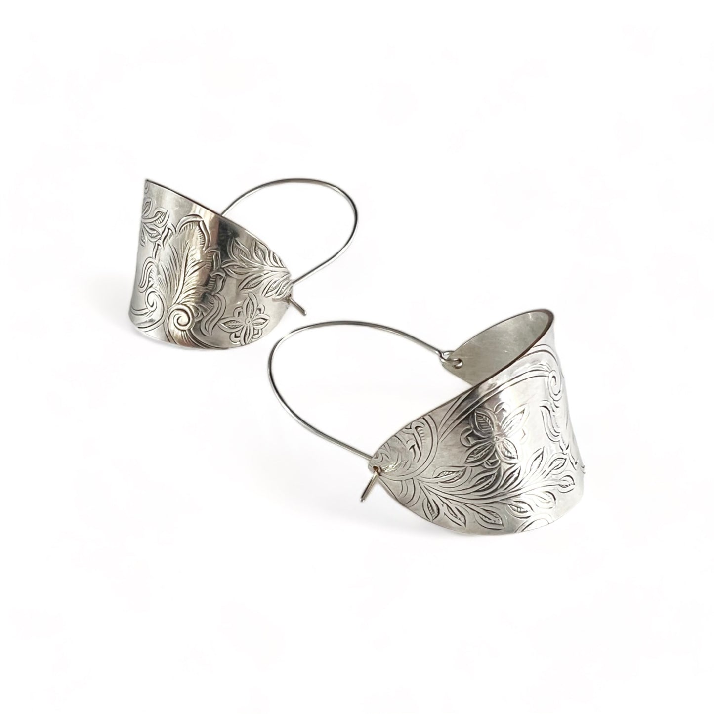 Silver Hoop Earrings