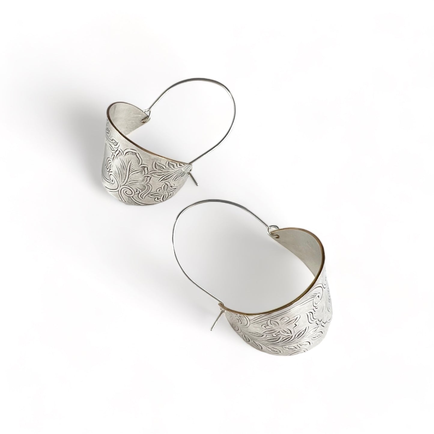 Silver Hoop Earrings