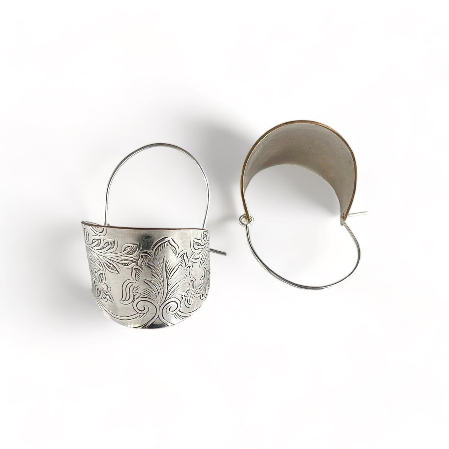 Silver Hoop Earrings
