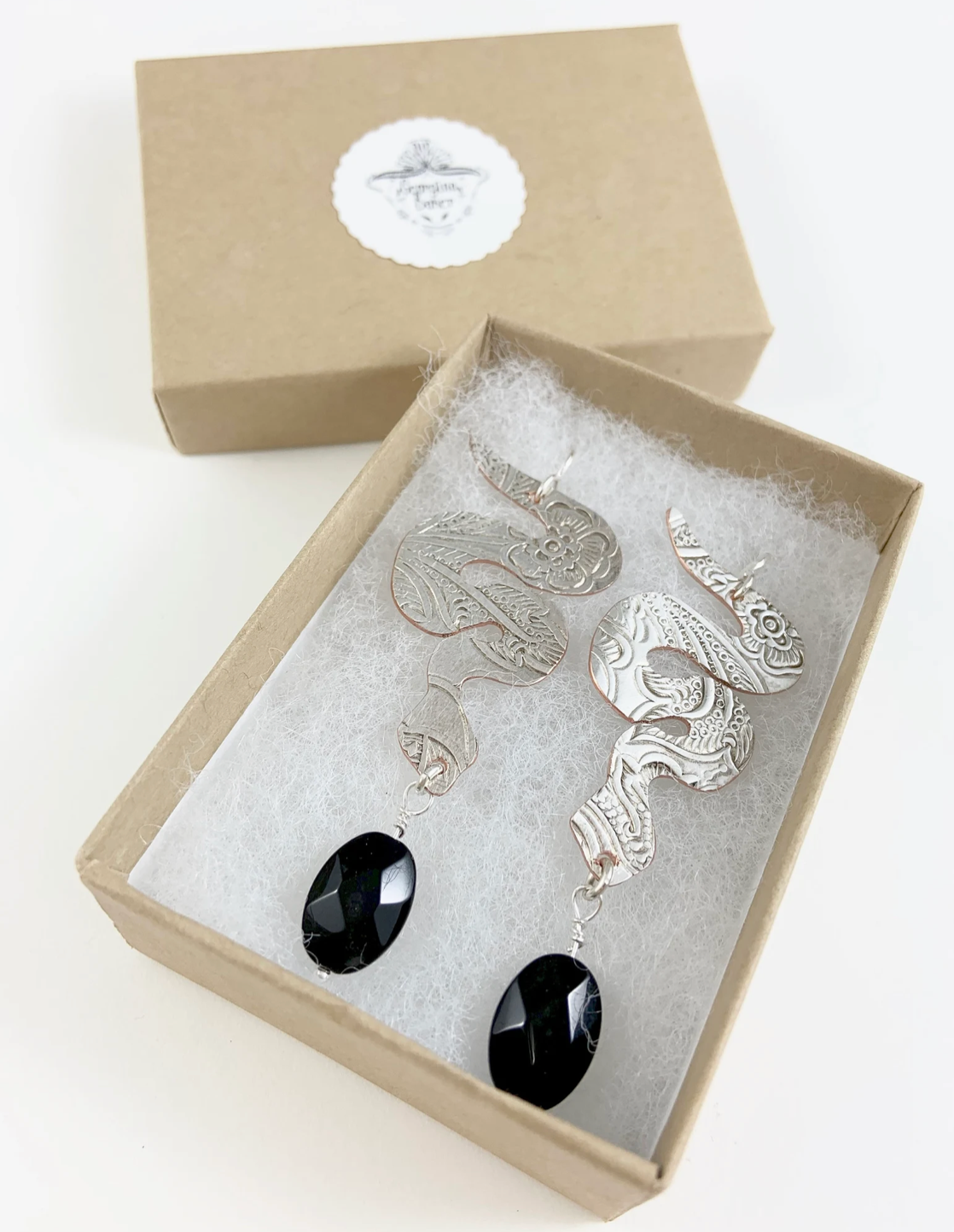 Silver Snake Earrings