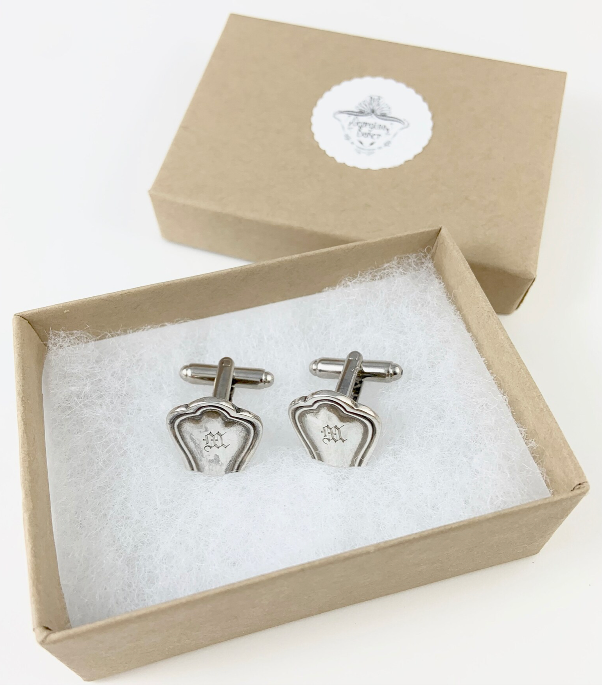 M Monogram Sterling Silver Cufflinks