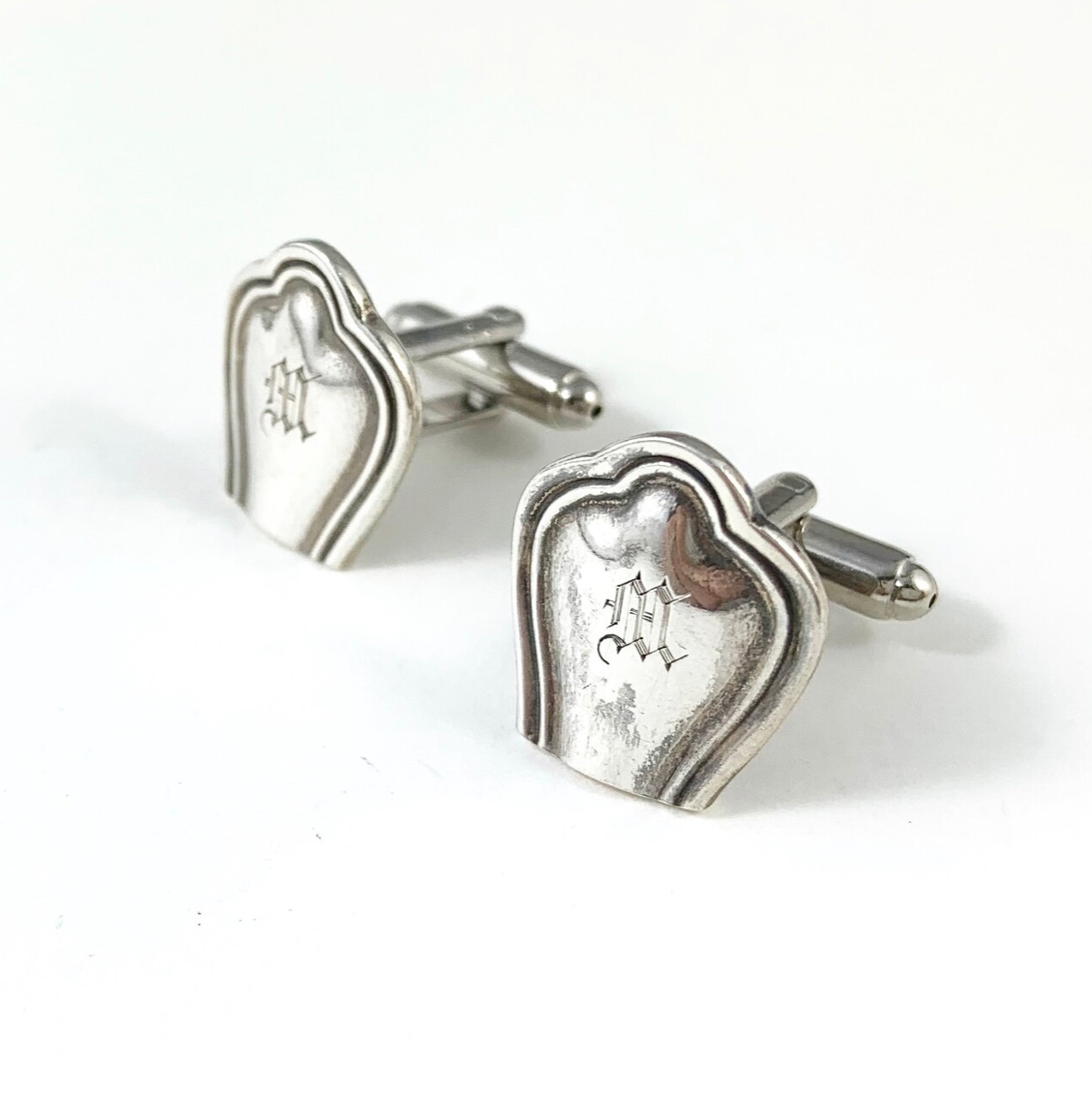 M Monogram Sterling Silver Cufflinks