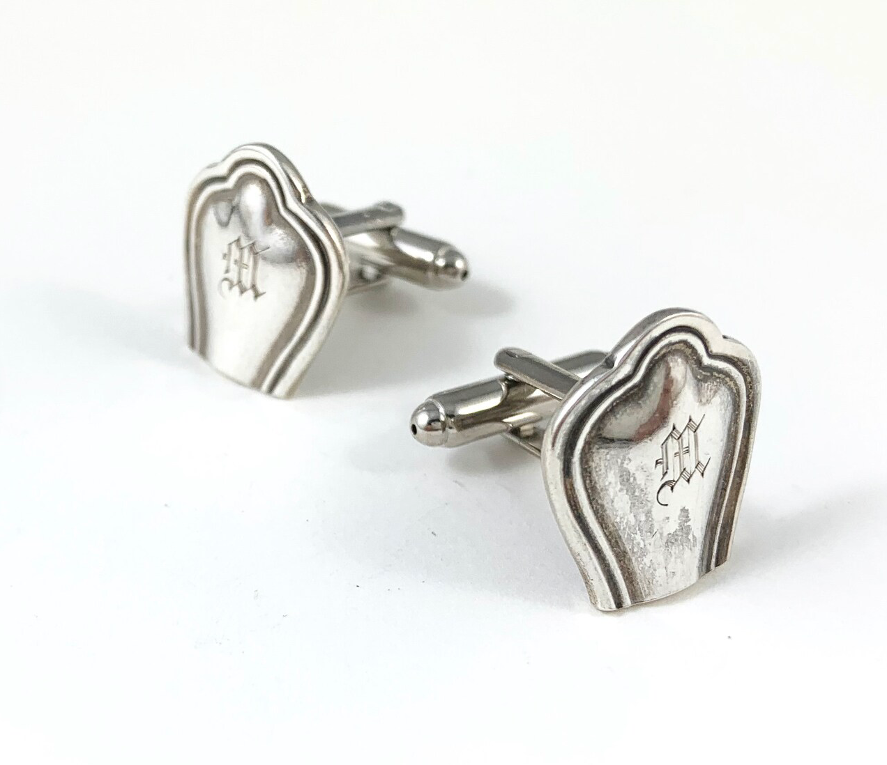 M Monogram Sterling Silver Cufflinks