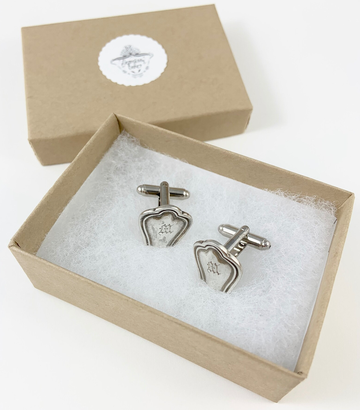 M Monogram Sterling Silver Cufflinks