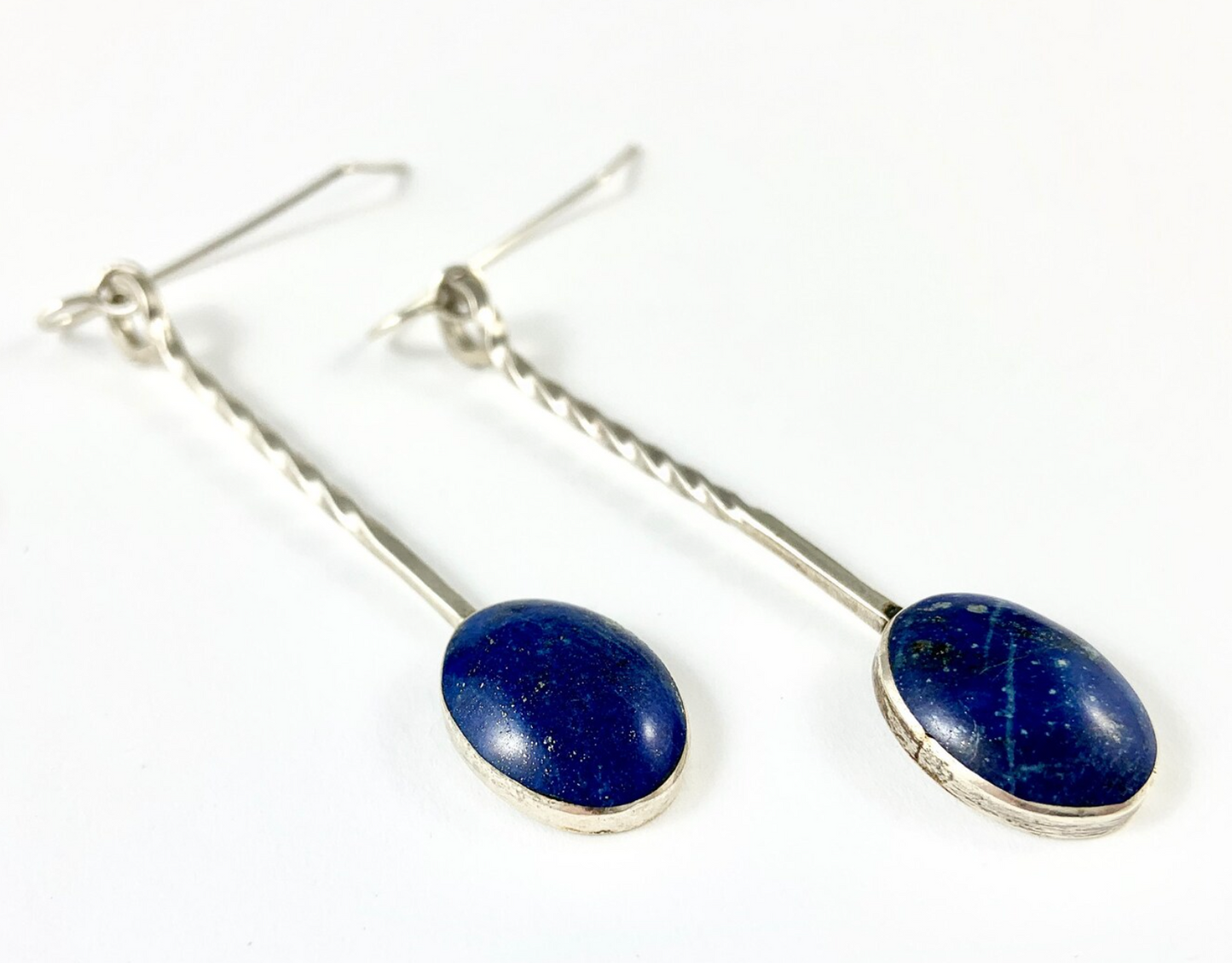 Sterling Lapis Earrings