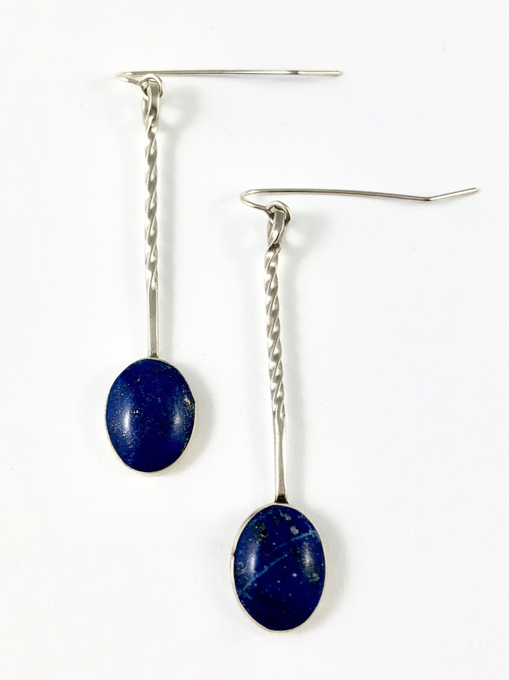 Sterling Lapis Earrings