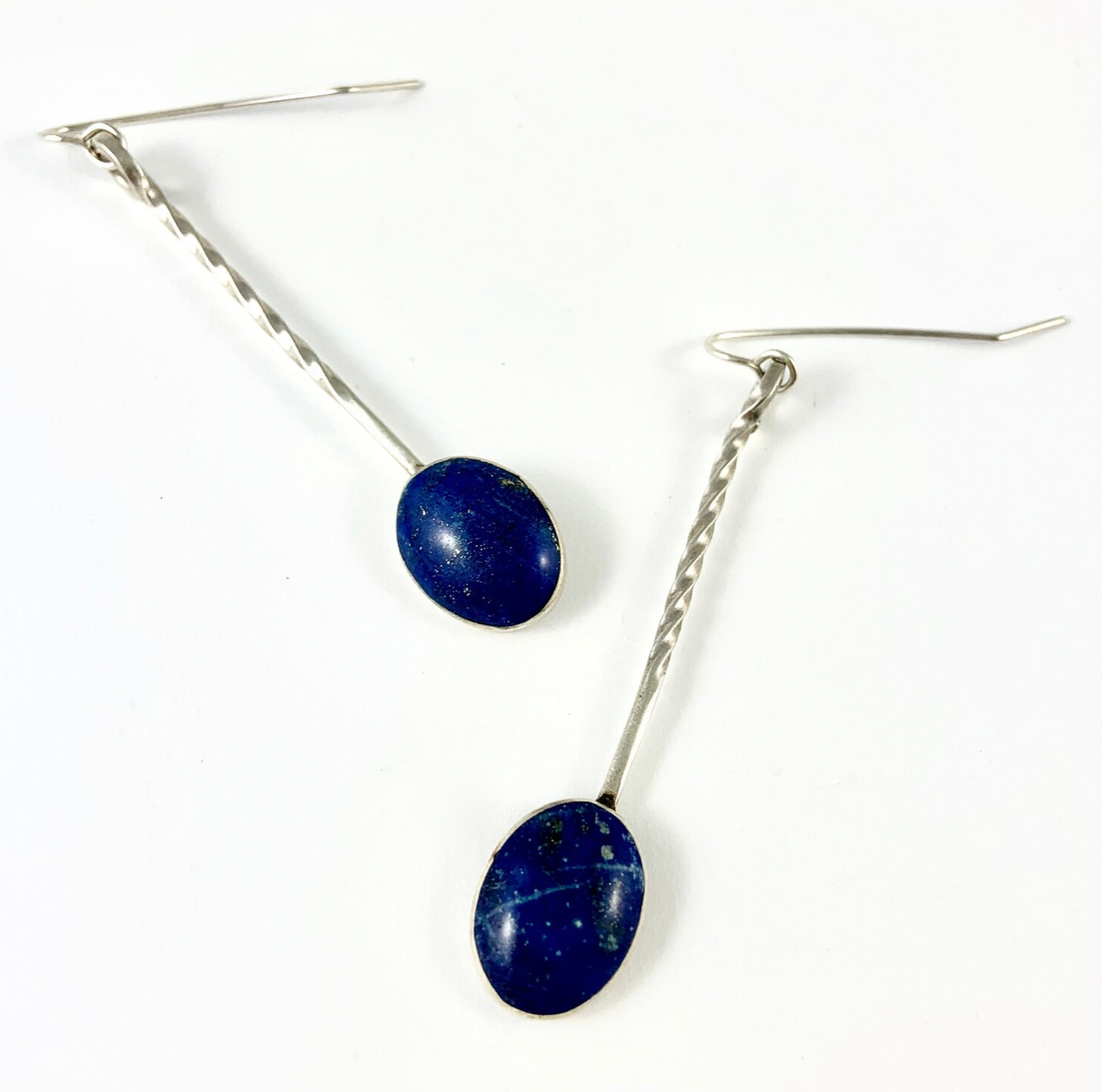Sterling Lapis Earrings