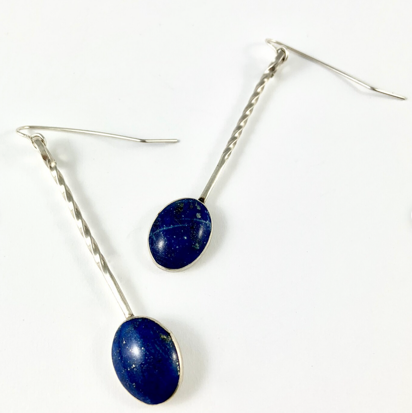 Sterling Lapis Earrings