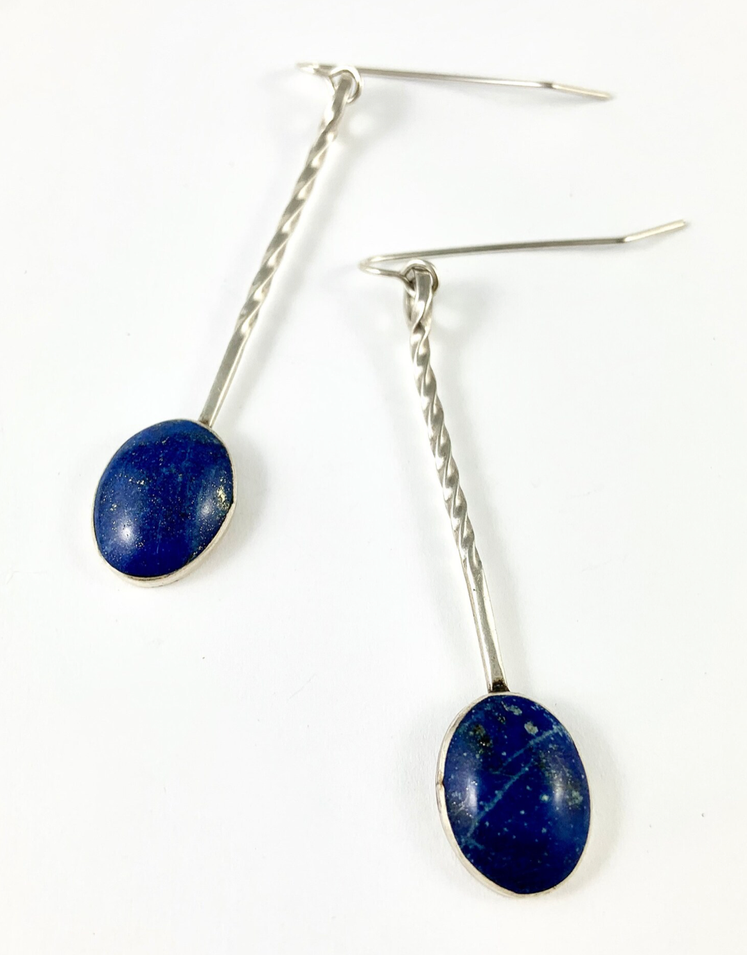 Sterling Lapis Earrings