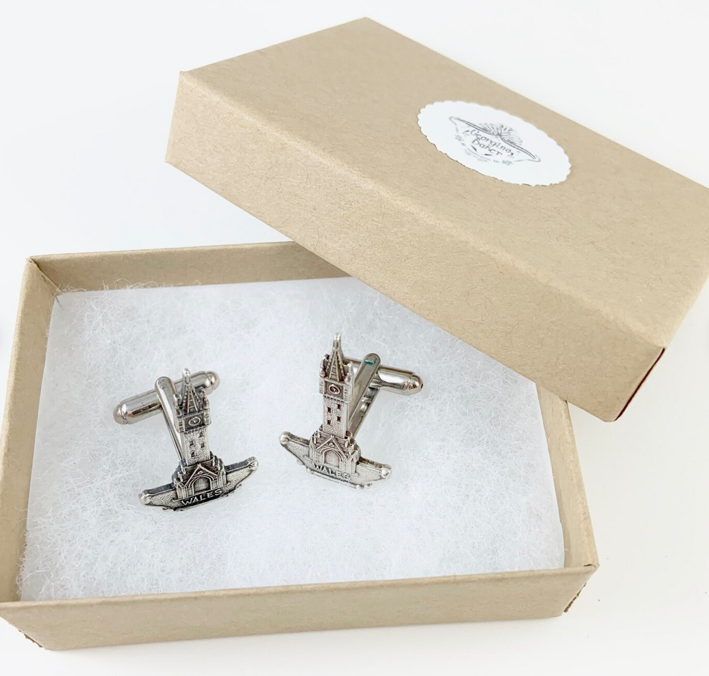 Silver Welsh Cufflinks