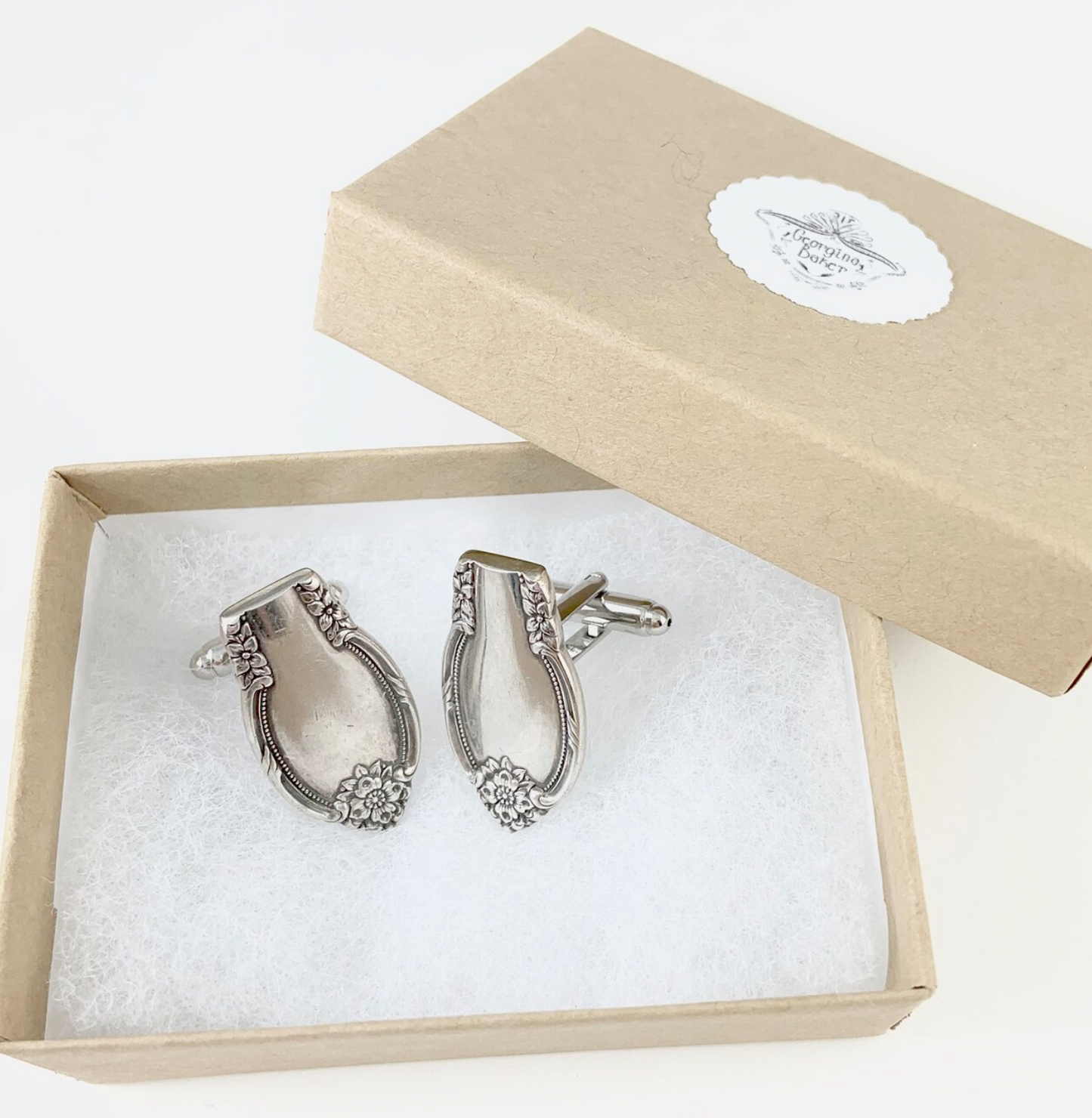 Vintage Silver Spoon Cufflinks
