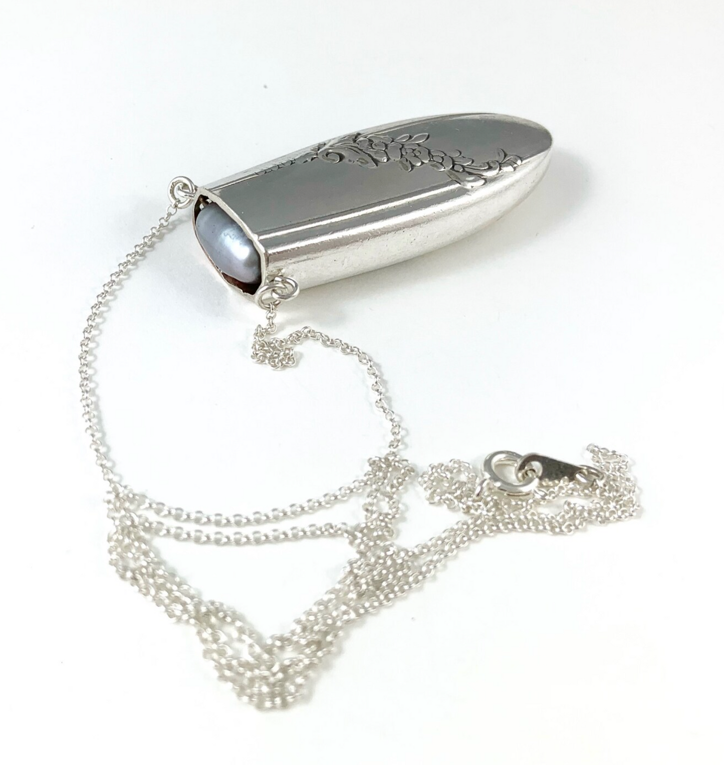 Pearl and Knife Necklace