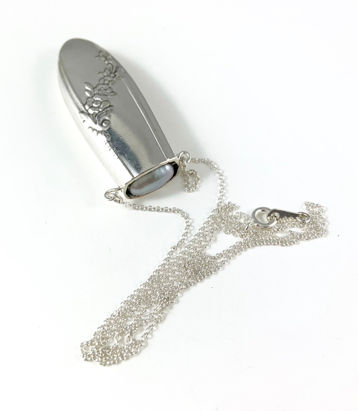 Pearl and Knife Necklace