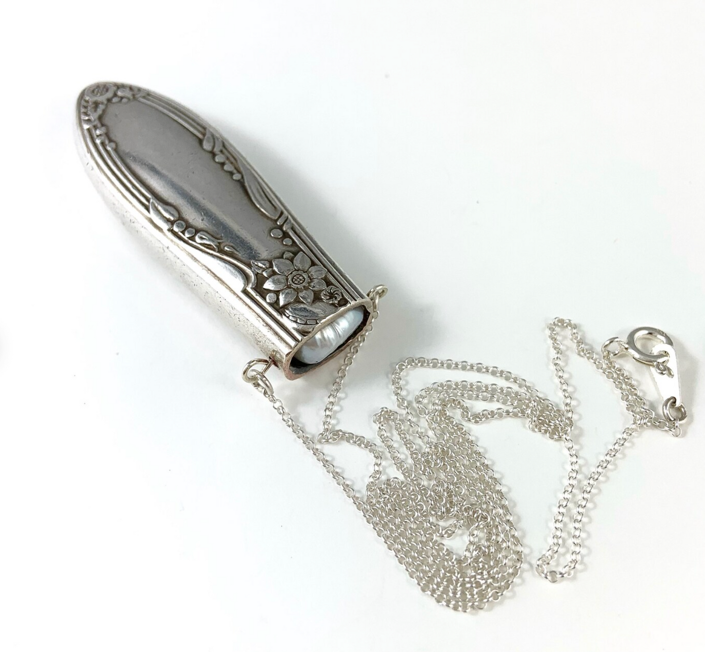 Pearl and Knife Necklace