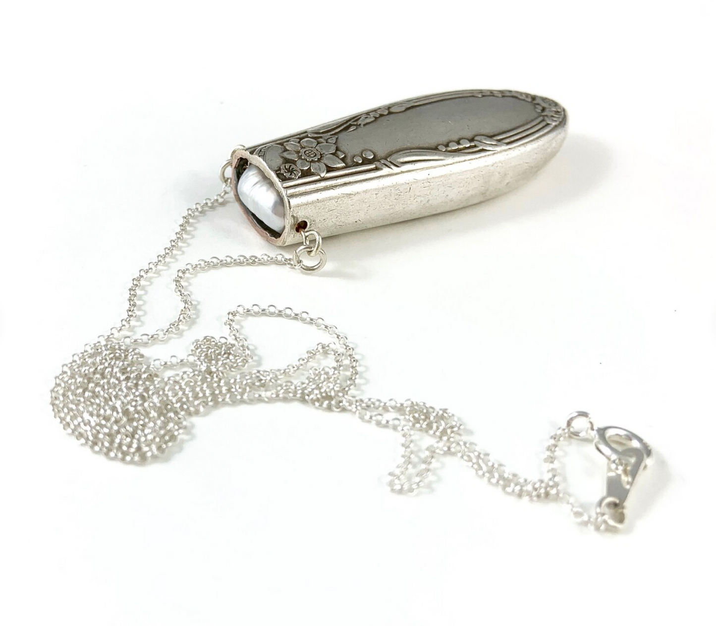Pearl and Knife Necklace