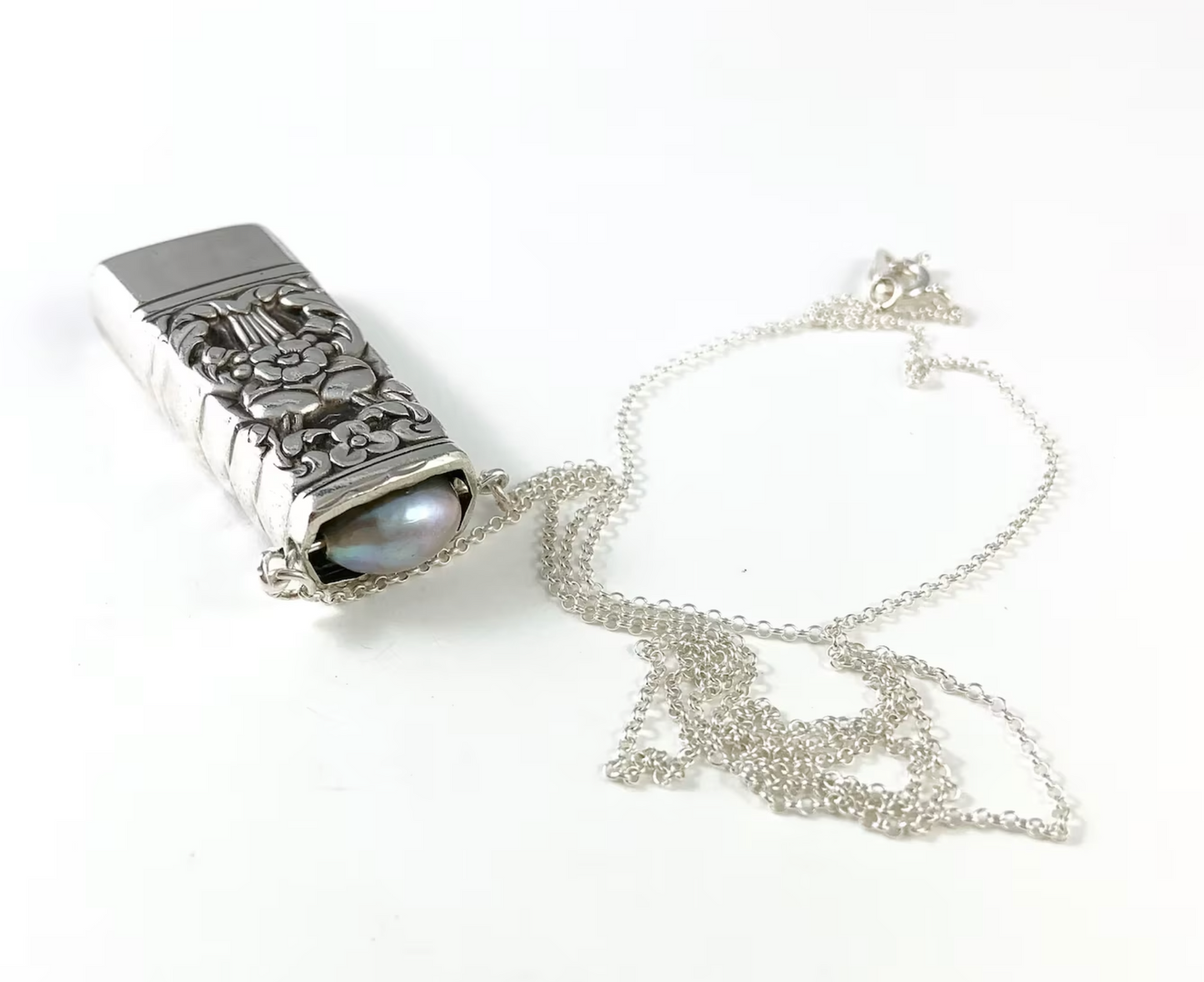 Pearl and Knife Necklace