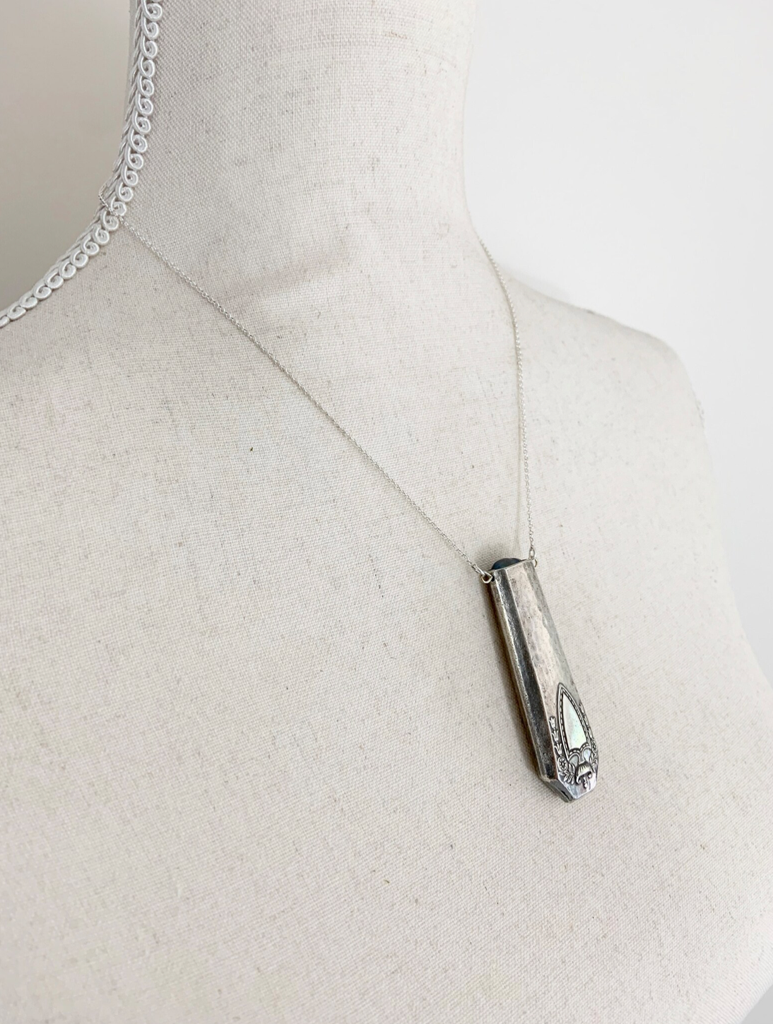 Pearl and Knife Necklace