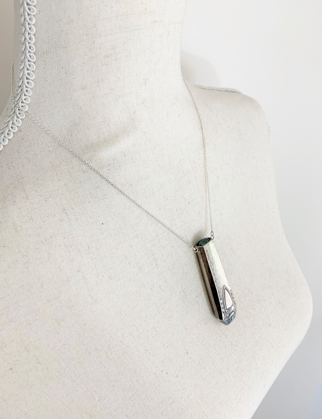Pearl and Knife Necklace