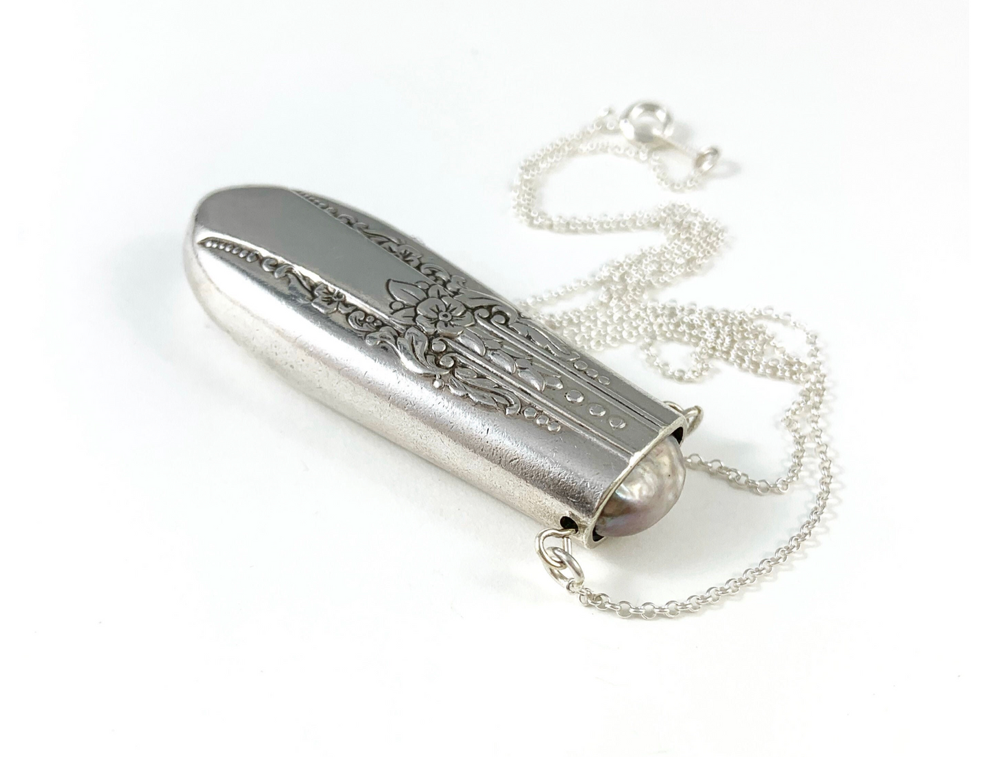 Pearl and Knife Necklace