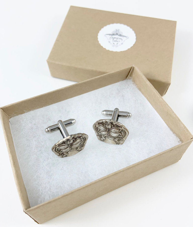 Vintage Silver Spoon Cufflinks