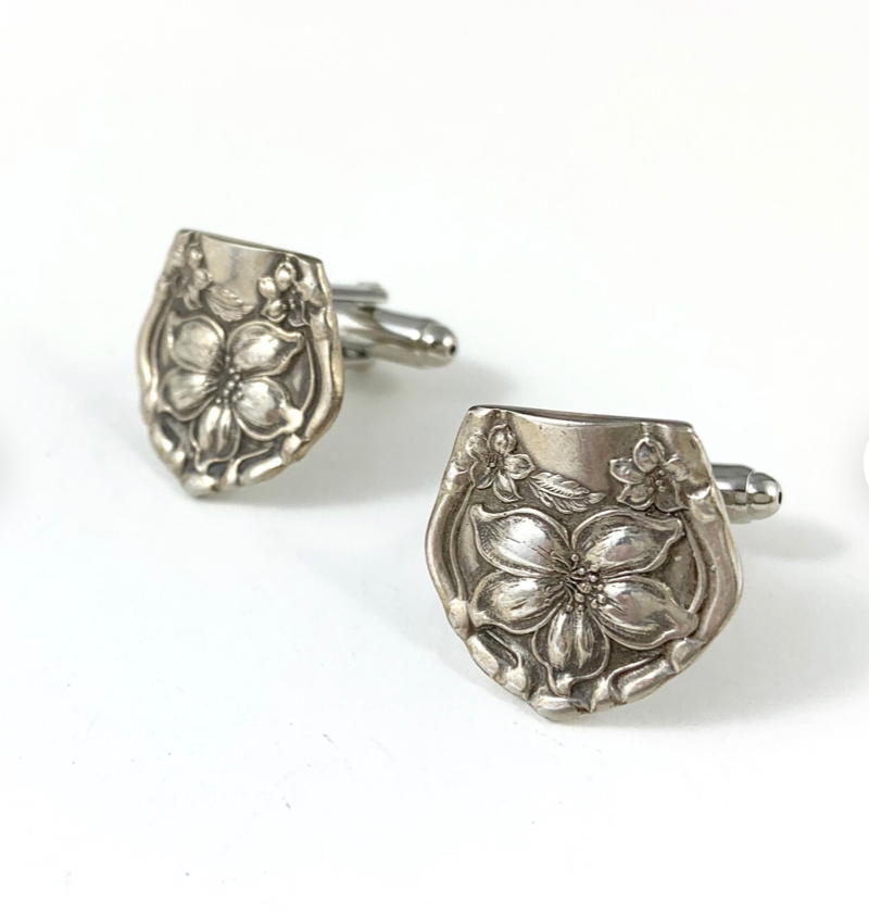 Vintage Silver Spoon Cufflinks