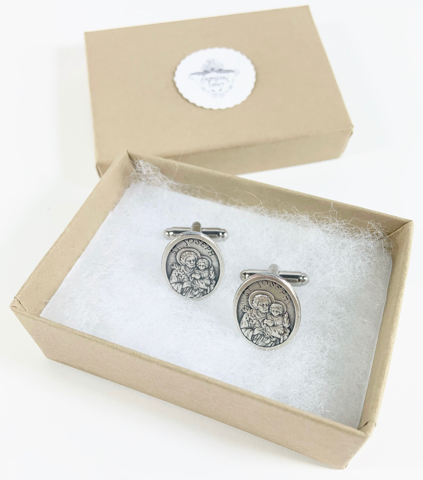 Saint Joseph Medal Cufflinks