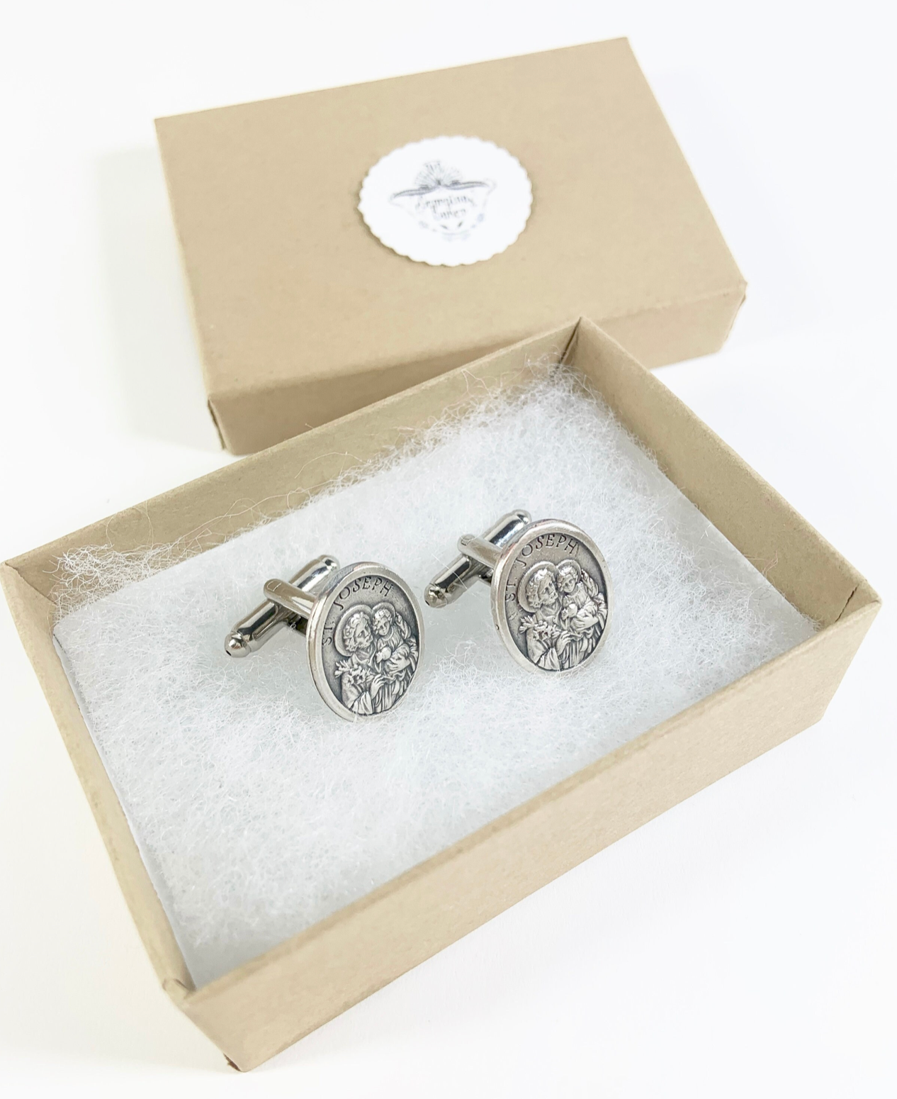 Saint Joseph Medal Cufflinks