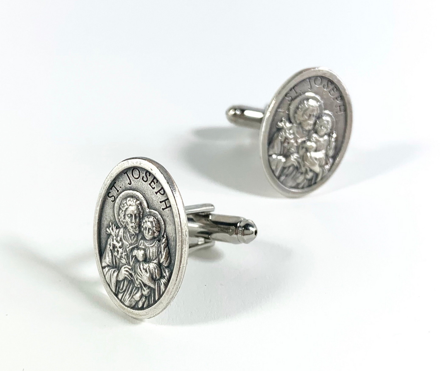 Saint Joseph Medal Cufflinks