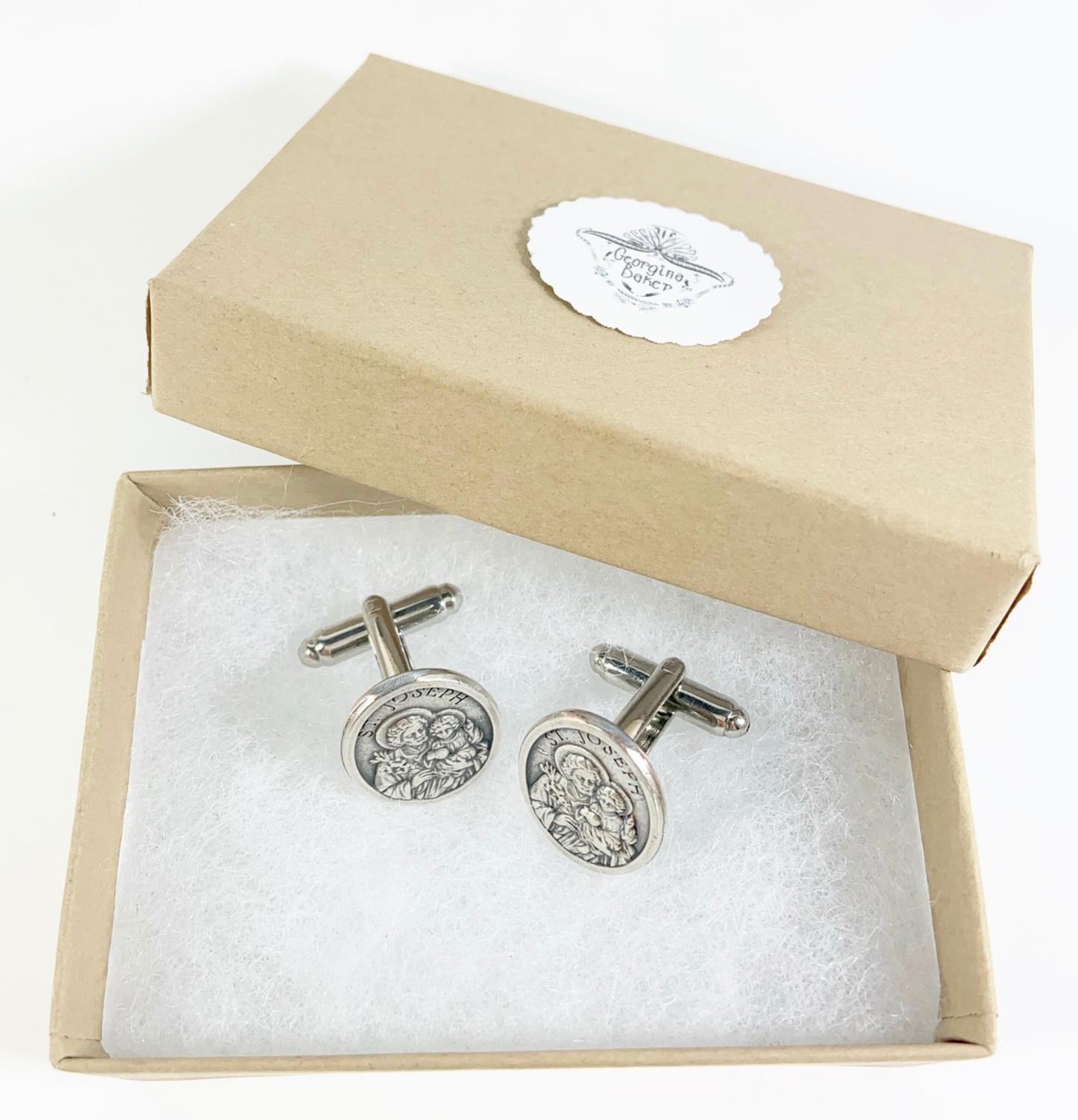Saint Joseph Medal Cufflinks