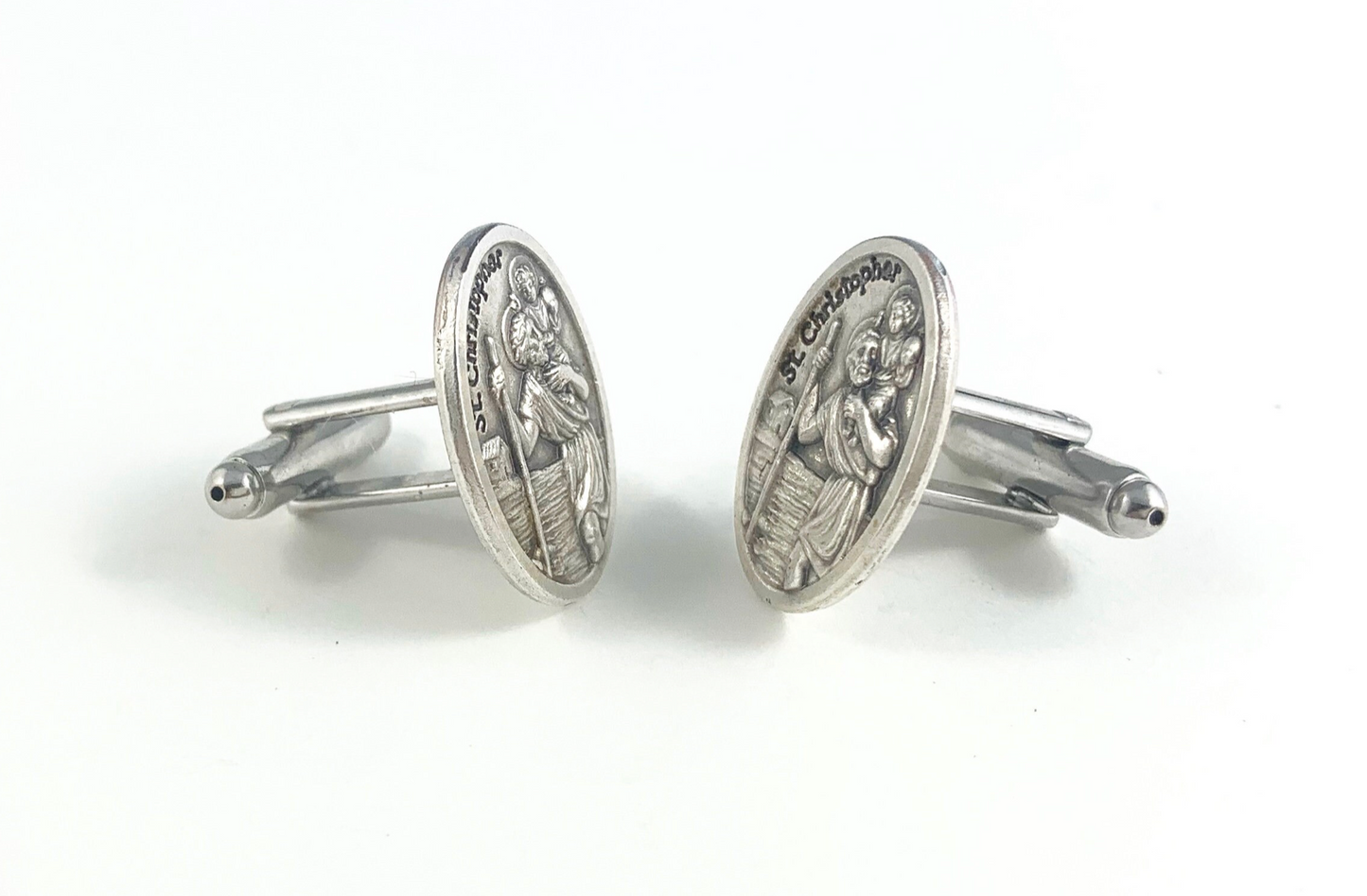Saint Christopher Medal Cufflinks