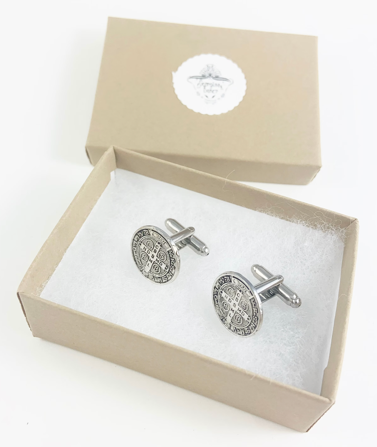 Saint Benedict Medal Cufflinks