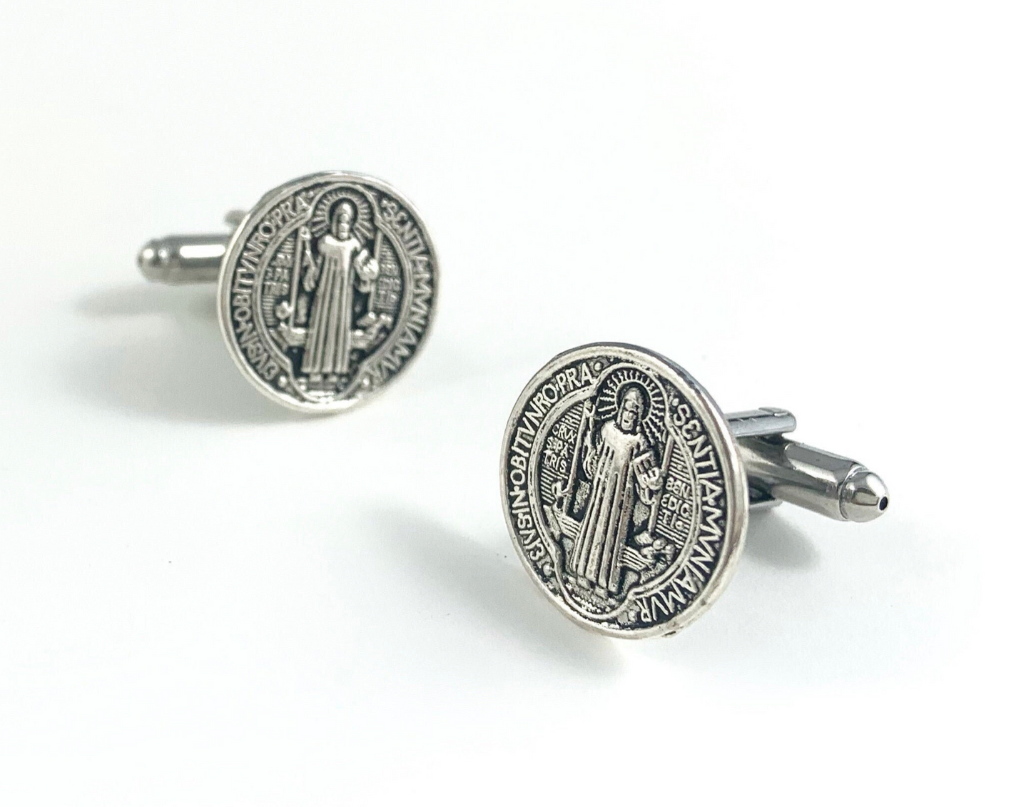 Saint Benedict Medal Cufflinks