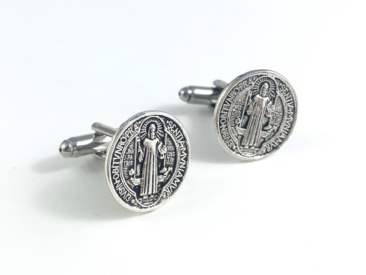 Saint Benedict Medal Cufflinks