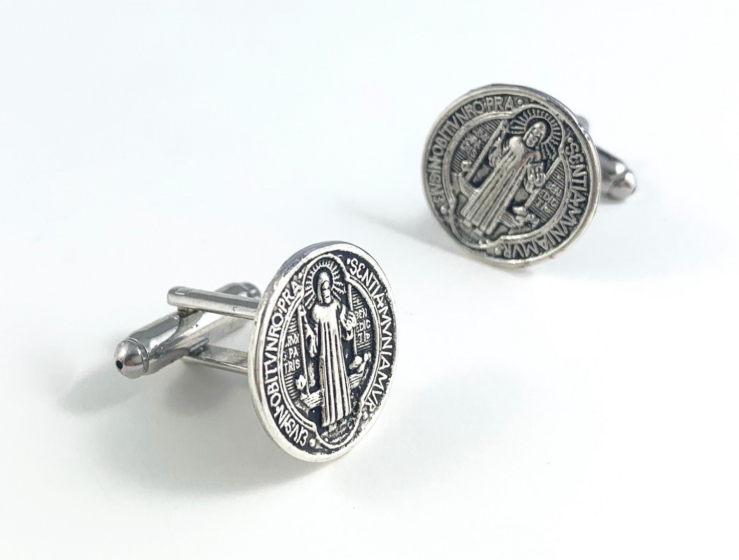 Saint Benedict Medal Cufflinks